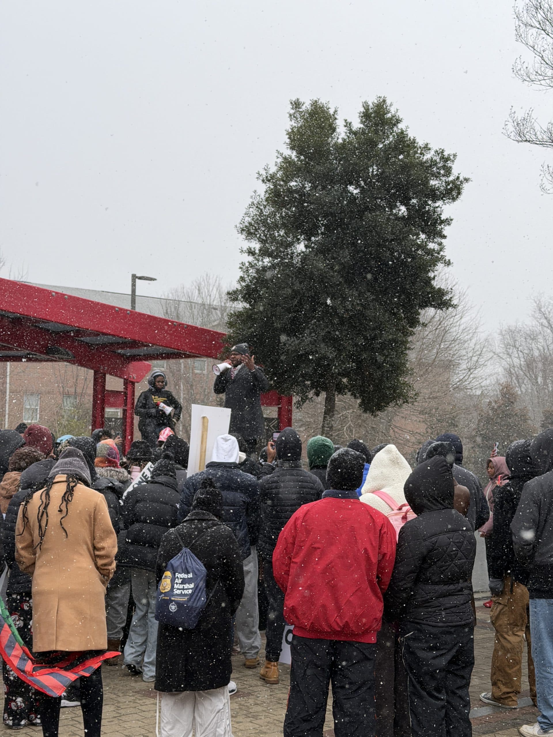 AUC Students March to the Capitol in nonviolent protests to ICE policies
